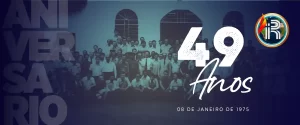Hoje (08/01), comemora-se o DIA DE FUNDAÇÃO DA IPRB. São 49 anos de existência (1975-2024), de uma igreja que busca caminhar sob à visão holística, e que caminha rumo às comemorações de seu JUBILEU DE OURO